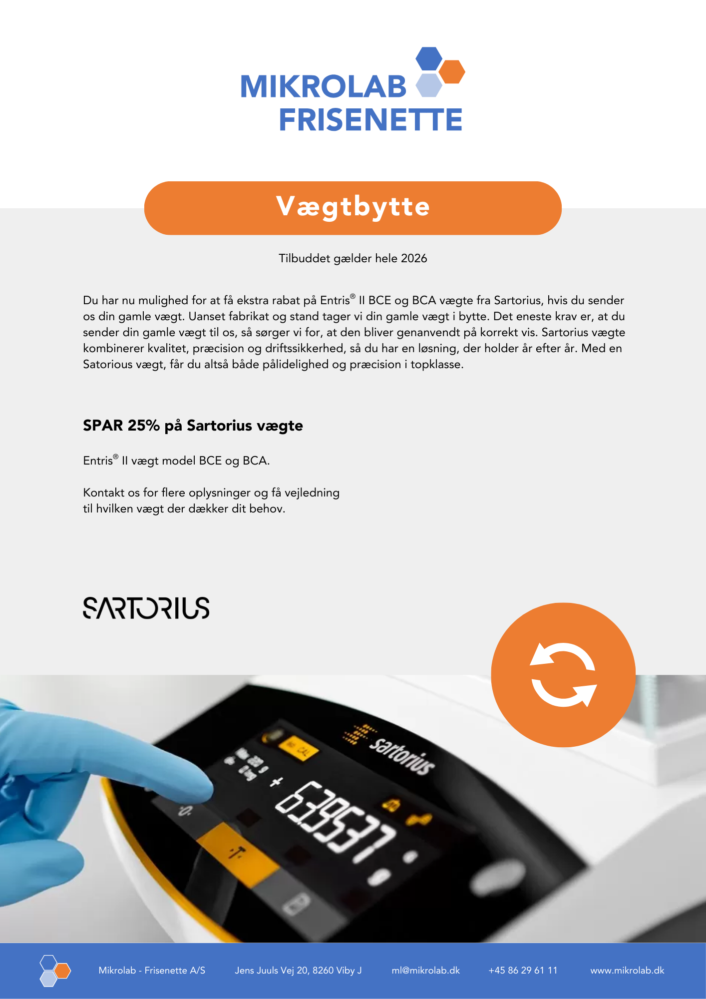 

Sartorius vægtbytte flyer

